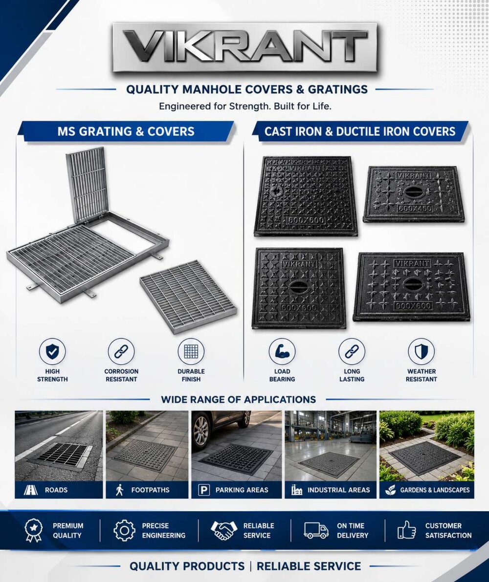 Vikrant MS and Cast Iron Manhole Covers